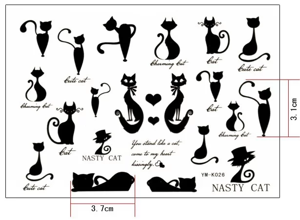 Minimum-order-5-mix-order-Disposable-Tattoo-Tattoo-English-word-and-cat.webp