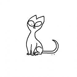 Simon Draws: Siamese Cats