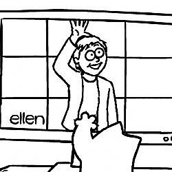 Ellen's 8th Annual Cat Week Dedication 'Screen Grab' - Simon's Cat | BLACK & WHITE
