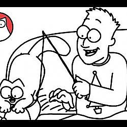 Christmas Yarn - Simon's Cat (A Christmas Special) | BLACK & WHITE